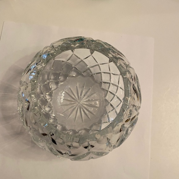 Accents Vintage Cut Crystal Rose Bowl Vase Poshmark